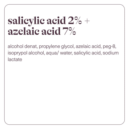 salicylic acid 2% + azelaic acid 7%